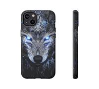 Andriez Majestic Wolf with Glowing Eyes - Funda resistente mate compatible con iPhone 14 Plus