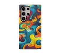 Andriez Trippy Vector Swirls - Funda resistente mate compatible con Galaxy S24 Ultra Multicolor