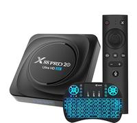 Android 11.0 TV Box, X88 Pro 20 8GB ROM +128GB ROM RK3566 CPU 2.4Ghz/5Ghz WiFi De Doble Banda Resolución 8K/4K Ultra HD BT 4.0 Set Top Box con Mini Teclado Inalámbrico,4gb+32gb