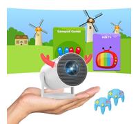 [Android 11 & Kids App] DANCIEYA HY300Pro Mini Proyector 1080P, Proyector Tiro Corto Portátil, WiFi Bluetooth, Proyector de Juegos para Niños, Cine en Casa(Normal)