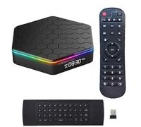 Android 12.0 TV Box, T95Z Plus con mini teclado inalámbrico de 2.4 GHz 4 GB RAM 32 GB ROM H618 Quad-Core WiFi6 Dual 2.4 G/5.8 GHz BT5.0 4K 6K HDR10+ Ultra HD Smart Home Player