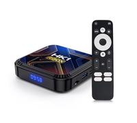 Android 13.0 TV Box 4GB RAM 32GB ROM RK3528 Quad-Core Arm Cortex A53, HD Convertor Smart TV Soporte 2.4/5.0GHz WiFi BT5.0 10/100M Ethernet 8K HDR10+ USB 2.0/3.0 con Control Remoto por Voz