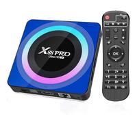 Android 13.0 TV Box, Box TV with 4GB RAM 64GB ROM RK3528 Quad-Core 64bit Cortex-A53 Mali 450 MP2 GPU Supporto 2.4G / 5.0G Dual WiFi 6 BT 5.0 10/100M Ethernet 8K 3D DLNA USB3.0 HDMI 2.0 H.265