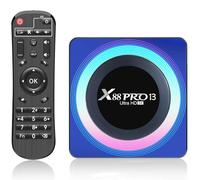 Android 13.0 TV Box,Dulmssxy TV Box with 2GB RAM 16GB ROM RK3528 Quad-Core 64bit Cortex-A53 Mali 450 MP2 GPU Support 2.4/5.0GHz WiFi BT5.0 10/100M Ethernet 8K 3D DLNA USB3.0 HDMI 2.0 H.265 (2GB+16GB)