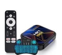Android 13.0 TV Box, HK1 RBOX K8S 4GB RAM 64GB ROM RK3528 CPU Quad-Core Cortex-A53 64 bits BT4.0 Soporte 2.4/5.0Ghz Dual WiFi 4K 3D Ultra HD H.265 con Mini Teclado Inalámbrico,4gb+32gb