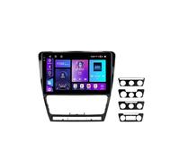 Android 13 2 DIN Pantalla Táctil Radio 9" coche BT pantalla para Volkswagen Skoda Octavia 2 A5 2007-2014 con Enlace espejo/Navegación GPS/Radio FM AM RDS/BT/Mandos Volante/Reproductor Multimedia(C1 2+