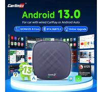 Android 13 CarlinKit Android Auto inalámbrico CarPlay AI TV Box QCM6125 pantalla dividida de 8 núcleos 64G 128G para Netflix YouTube Play Store Android 13 EAU AEBOX 8GB 128GB