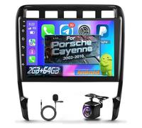 Android 13 Radio Coche para Porsche Cayenne 2002-2010 con Apple Carplay y Android Auto 9inch Pantalla táctil Estéreo de Coche Navegación GPS Hi-Fi + AHD Cámara de Respaldo y micrófono