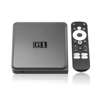 Android 14.0 TV Box 4K HDR10+, Kinhank G1 Smart TV Box Compatible con Google y Netflix, Dolby Vision & Digtal Plus, DTS, WiFi 6, BT 5.0, Ethernet,AV1, 4GB RAM 32GB ROM Box Android, Asistente de Voz