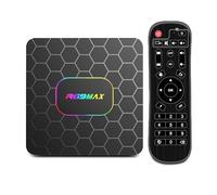 Android 14.0 TV Box,R69MAX Smart TV Box with 4GB RAM 32GB ROM RK3528 Quad Core Arm Cortex A53 Mali-450 GPU Support 8K 3D 1080P 2.4/5.0GHz WiFi BT5.0 10/100M Ethernet DLNA HDMI2.0 USB3.0 H.265