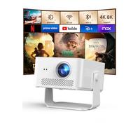 【Android 14 & 800 ANSI】 Magcubic Proyector 4K 8K Soporta, Proyector Portatil 1080P Nativo con WiFi 6, Bluetooth 5.4, Enfoque Automático, Corrección Trapezoidal Automática, Rotación 180°, HY450Max