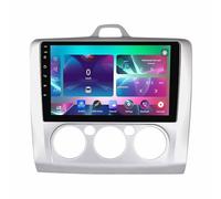 Android 14 9 Pulgadas Pantalla Táctil Radio Coche 2 DIN con Cámara de Respaldo Controles del Volante Bluetooth GPS Navi CarPlay para Ford Focus 2 2004-2011(A,Q200(4+32G))