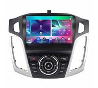 Android 14 9 Pulgadas Pantalla Táctil Radio Coche 2 DIN con Cámara de Respaldo Controles del Volante Bluetooth GPS Navi CarPlay para Ford Focus 3 2011-2019(Q400(8+256G))