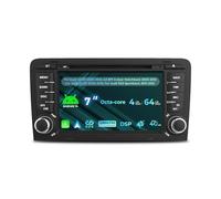 Android 14 Autoradio para Audi A3 2003-2012 & S3 8P 2006-2012 & RS3 Sportback 2011-2012, Radio de 7 Pulgadas con Reproductor de CD/DVD, Carplay inalámbrico/Android Auto GPS WiFi Bluetooth 4G