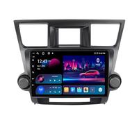 Android 14 Car Navigation System for Toyota Highlander 2007-2013, 10" Double DIN, Bluetooth, Hands-Free, RDS, SWC, Built-in Audio Player, Satellite Navigation, Rear Camera Support.