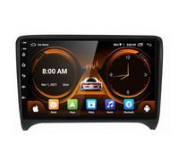 Android 14 Car Stereo for Audi TT MK2 2006-2013, 9" 2 DIN Radio with FM RDS, Bluetooth, GPS Navigation, CarPlay/Android Auto, 4G RAM + 64G Storage, Steering Wheel Controls