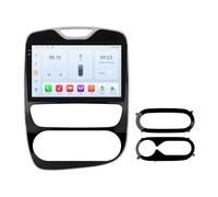 Android 14 Qualcomm 8 Núcleos Autoradio para Renault Clio 2012-2016, Pantalla Táctil QLED 10.1 Pulgadas con CarPlay Android Auto Inalámbrico, 4+32GB con Navegación GPS, BT 5.4, WiFi, 4G, DSP