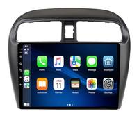Android 14 Radio Coche 9 Pulgadas Radio de Coche con Navegación GPS Car Radio con GPS Navegación,Bluetooth,Radio,FM,para Mitsubishi Mirage GT G4 2014-2017,C 4 Core WiFi 2G+32G