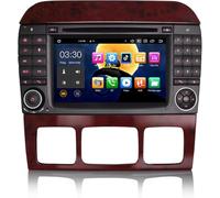 Android 14 Radio Coche Estéreo de Automóvil Pantalla Táctil para Mercedes Clase S/CL W220 W215 Soporte GPS Carplay Android Auto DSP Bluetooth WiFi Dab + DVD 8-Core 4GB 64GB