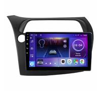 Android 14 Radio de Coche 9 Pulgadas Doble DIN para Honda Civic Hatchback 2006-2011 con Carplay Cámara Trasera Micrófo GPS Navigation Bluetooth Controles del Volante(F4 (8+128G))