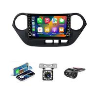 Android 14 Radio Estéreo 2 DIN para Hyundai Grand I10 2013-2016 Radio BT Coche de 9 Pulgadas con FM RDS Cámara de visión Trasera Soporte Control del Volante(NF-7 8Core 8+256G)