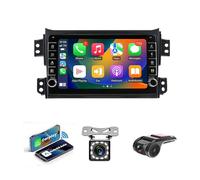 Android 14 Radio Estéreo 2 DIN para Suzuki Splash Ritz 2004-2010 /Opel Agila 2008-2012 Radio BT Coche de 9 Pulgadas con FM RDS Cámara de visión Trasera Soporte Control del Volante(NF-5 8Core 4+64G)