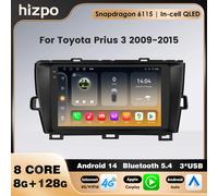 Android 14 Snapdragon Radio estéreo para coche para Toyota Prius 3 2009-2015 (solo para conducción izquierda) Carplay Android Auto RDS 4G DSP WIFI P3-CP(4core 2G64G)