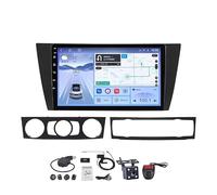 Android 15.0 Radio Coche con Pantalla Táctil 9 Pulgadas para BMW 3 Series E90 E91 E92 E93 Navegación GPS Control del Volante 4G WiFi FM Am RDS Mandos Volante Bluetooth con HM606 8 Core 4G+Wifi 2+32GB
