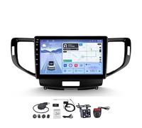 Android 15.0 Radio Coche con Pantalla Táctil 9 Pulgadas para Honda Accord 8 2008-2012 Navegación GPS Control del Volante 4G WiFi FM Am RDS Mandos Volante Bluetooth con Pa HM609 8 Core 4G+Wifi 6+128GB
