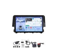 Android 15.0 Radio Coche con Pantalla Táctil 9 Pulgadas para Honda Civic 10 2015-2020 Navegación GPS Control del Volante 4G WiFi FM Am RDS Mandos Volante Bluetooth con Pa HM609 8 Core 4G+Wifi 6+128GB