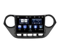 Android 15.0 Radio Coche con Pantalla Táctil 9 Pulgadas para I10 2014-2017 Left Peptide Navegación GPS Control del Volante 4G WiFi FM Am RDS Mandos Volante Bluetooth(T2012 8 Core 4G+WiFi 12+256GB)