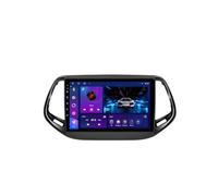 Android 15 2 DIN Radio de Coche 10" Pantalla táctil para Jeep Compass 2017-2019 con Cámara Trasera/GPS/WiFi/FM/BT/USB/Mandos Volante/Carplay/Reproductor Multimedia/Car Stereo(EP70 8+128G)