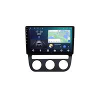 Android 15 2 DIN Radio de Coche 10" Pantalla táctil para Volkswagen Jetta 5 2005-2010 con Cámara Trasera/GPS/WiFi/FM/BT/USB/Mandos Volante/Reproductor Multimedia/Car Stereo(RS50 4+32G)