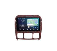 Android 15 2 DIN Radio de Coche 9" Pantalla táctil para Benz S-Class W220 1998-2005 con Cámara Trasera/GPS/WiFi/FM/BT/USB/Mandos Volante/Carplay/Reproductor Multimedia/Car Stereo(RS70 6+128G)