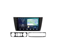 Android 15 2 DIN Radio de Coche 9" Pantalla táctil para BMW 3 E90 E91 E92 E93 2005-2013 con Cámara Trasera/GPS/WiFi/FM/BT/Mandos Volante/Carplay/Reproductor Multimedia/Car Stereo(RS50 4+32G)