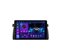 Android 15 2 DIN Radio de Coche 9" Pantalla táctil para BMW 3 Series E46 1998-2005 con Cámara Trasera/GPS/4G WiFi/FM/BT/USB/Mandos Volante/Carplay/Reproductor Multimedia/Car Stereo(EP50 4+64G)