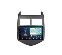 Android 15 2 DIN Radio de Coche 9" Pantalla táctil para Chevrolet Aveo Sonic 2011-2013 con Cámara Trasera/GPS/WiFi/FM/BT/USB/Mandos Volante/Carplay/Reproductor Multimedia/Car Stereo(RS90 8+256G)