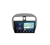 Android 15 2 DIN Radio de Coche 9" Pantalla táctil para Mitsubishi Mirage 2012-2018 con Cámara Trasera/GPS/4G WiFi/FM/BT/USB/Mandos Volante/Carplay/Reproductor Multimedia/Car Stereo(RS70 6+128G)