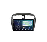 Android 15 2 DIN Radio de Coche 9" Pantalla táctil para Mitsubishi Mirage Attrage 2012-2018 con Cámara Trasera/GPS/WiFi/FM/BT/Mandos Volante/Carplay/Reproductor Multimedia/Car Stereo(RS60 4+64G)