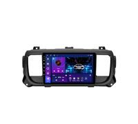Android 15 2 DIN Radio de Coche 9" Pantalla táctil para Peugeot Expert 2016-2021 con Cámara Trasera/GPS/4G WiFi/FM/BT/USB/Mandos Volante/Carplay/Reproductor Multimedia/Car Stereo(EP80 8+256G)