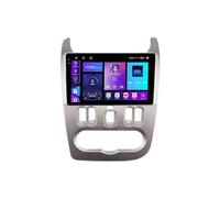 Android 15 2 DIN Radio de Coche 9" Pantalla táctil para Renault Logan 1 Sandero 2009-2015 con Cámara Trasera/GPS/4G WiFi/FM/BT/Mandos Volante/Carplay/Reproductor Multimedia(BS60 4+64G)