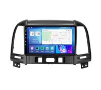 Android 15 9 Pulgadas Coche Radio De Coche GPS Navegación para Hyundai Santa Fe 2006-2012 Pantalla Tactil para Coche Accesorios De Coche Conecta Y Reproduce Car Audio Pla HM611 8 Core 4G+WiFi 8+256GB