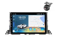 Android 15 Car Radio para Toyota Highlander Kluger 2013 2014 2015-2019 NAVEGACIÓN GPS con Pantalla Táctil 9 Pulgadas Reproductor Multimedia Autoradio FM SWC Carplay Android Auto (Y3 8Core 2+64G)