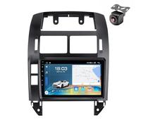 Android 15 Car Radio para Volkswagen VW Polo Mk4 IV 2001 2002-2009 NAVEGACIÓN GPS con Pantalla Táctil 9 Pulgadas Reproductor Multimedia Autoradio FM SWC BT Carplay Android Auto (Y5 8Core 4+64G)