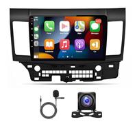 Android 15 Car Stereo Radio for Mitsubishi Lancer 2007-2012 Wireless Carplay Android Auto Head Unit Radio 10" Touch Screen 2 DIN Radio GPS Navi Bluetooth FM/RDS Backup Camera EQ Mirror Link 4+64G
