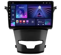 Android 15 Coche Radio GPS 9 Pulgadas Pantalla Táctil para SsangYong Korando 3 Actyon 2 2013-2017 Navegación GPS BT WiFi USB WiFi DSP Reproductor De Pantalla Mandos Volante