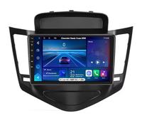 Android 15 Dubbel DIN Autoradio voor Classic Cruze 2009, Draadloze Carplay Android Auto Bluetooth GPS Navi WiFi FM RDS Achteruitrijcamera,8 Core 4G+WiFi 8G+128G