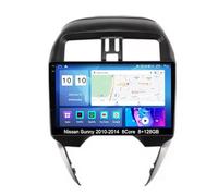 Android 15 Radio Coche 2 DIN para 10''Nissan Sunny 2014-2018, con Enlace Espejo/Navegación GPS/Radio FM Am RDS/BT/Mandos Volante/Reproductor Multimedia,8 Core 4G+WiFi 8G+128G