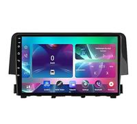 Android 15 Radio Coche Pantalla Táctil 9 Pulgadas para Honda Civic 10 2015-2020 Conectar y Usar Navegación GPS Control del Volante 4G WiFi FM Am RDS Enlace Espejo con BLU HM611 8 Core 4G+WiFi 8+256GB