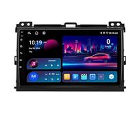 Android 15 Radio Coche Pantalla Táctil 9 Pulgadas para Toyota Land Cruiser 2003-2009 Conectar y Usar Navegación GPS Control del Volante 4G WiFi FM Am RDS Enlace Espejo con Bl HM605 4 Core WiFi 4+64GB